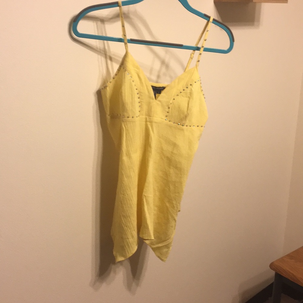 Asymmetrical flowy tank embellished tank!